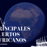Mapa principales puertos comerciales de África