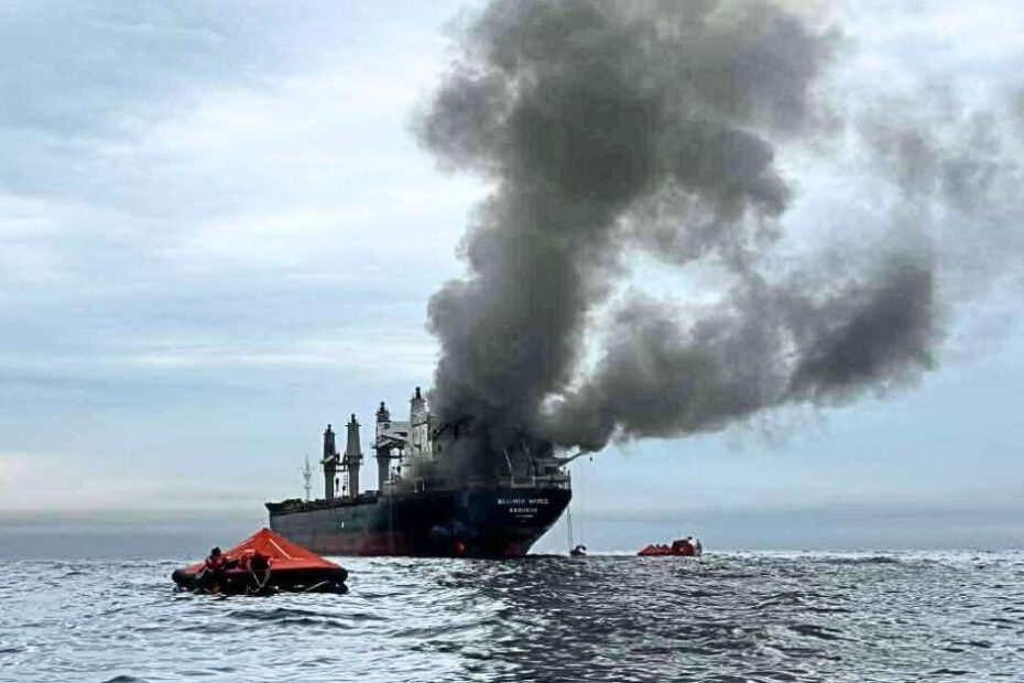 Tres tripulantes desaparecidos tras ataque iraní a buque tailandés en el estrecho de Ormuz. Tres tripulantes desaparecidos tras ataque iraní a buque tailandés en el estrecho de Ormuz.