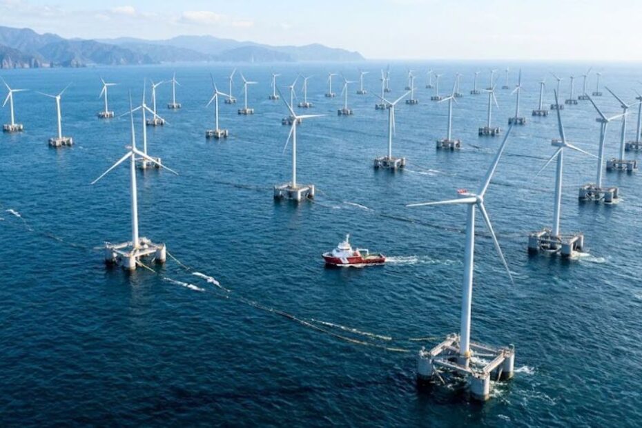 Japón proyecta el mayor parque eólico flotante del mundo